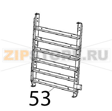 Supporto lat. DX 6x600x400 Unox XBC 615EG Supporto lat. DX 6x600x400 Unox XBC 615EGЗапчасть на деталировке под номером: 53