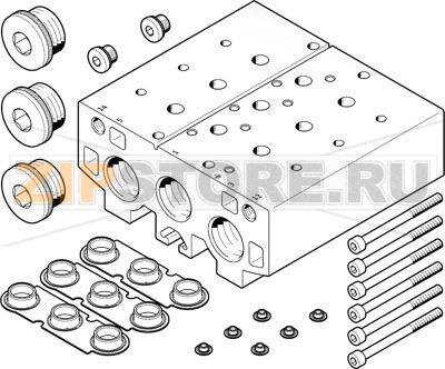 Плита для блочного монтажа Festo VABM-B10-30E-G34-3 