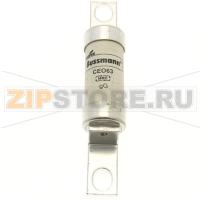 Предохранитель, 63 A, AC 500 В, 80 кА, BS88/A4, 25x110 мм, gL/gG, BS Eaton 63AMP 500V AC BS88 gG