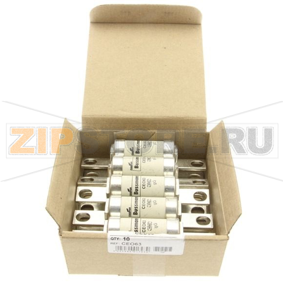 Предохранитель, 63 A, AC 500 В, 80 кА, BS88/A4, 25x110 мм, gL/gG, BS Eaton 63AMP 500V AC BS88 gG 