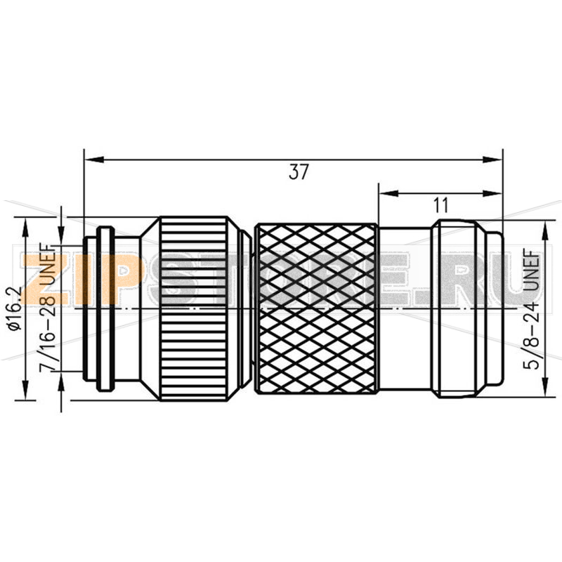 Разъем TNC, гнездо N, 1 шт Telegärtner J01019A0008 