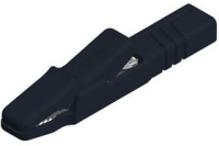 Зажим 4 мм, тип: крокодил, черный Hirschmann AK 2 S BLACK