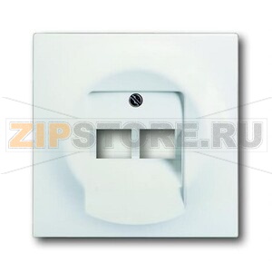 Накладка для двухпостовой розетки с полем для надписи ABB 2CKA001753A0192 