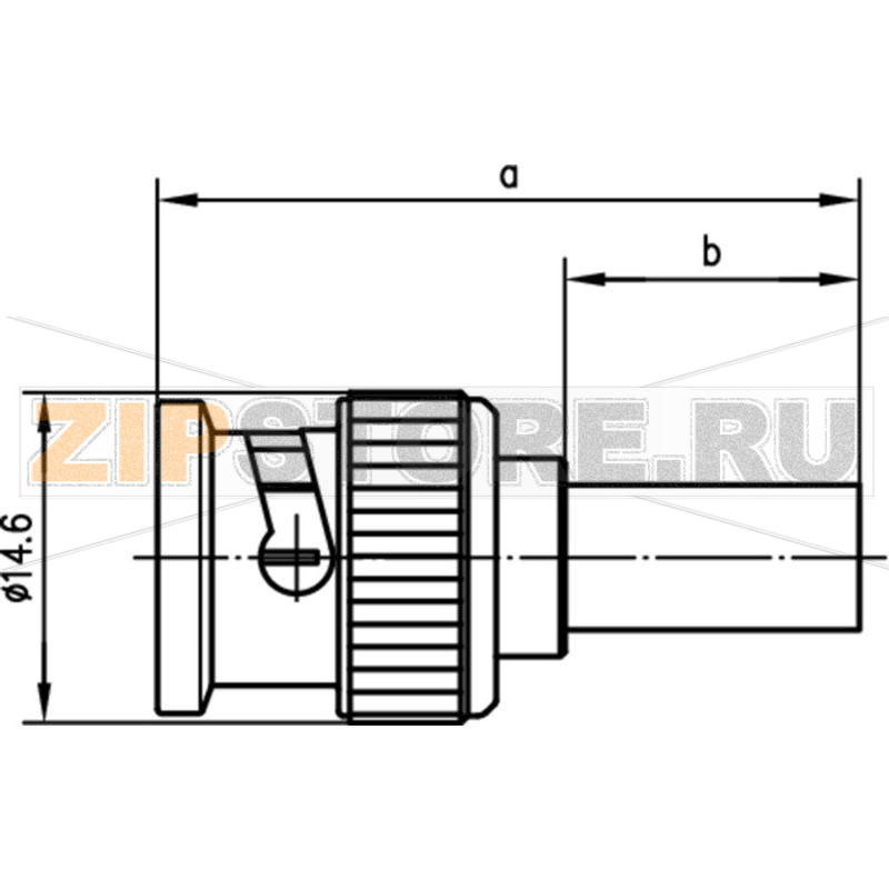 Разъем BNC, 50 Ом, 1 шт Telegärtner J01000A0008 