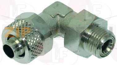 КОЛЕНЧАТЫЙ ФИТИНГ 1/8"M Ø 8/6 НИКЕЛЬ 