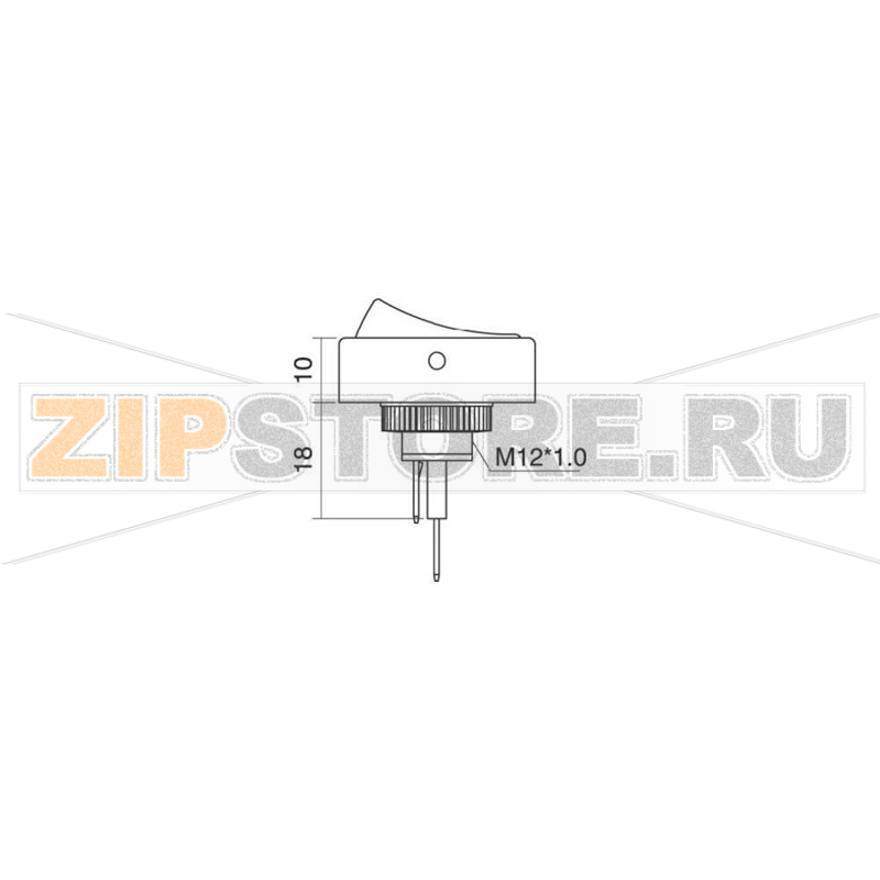 Переключатель автомобильный 12 В/DC, 30 А, 1 x выкл/вкл, синий, 1 шт SCI R13-133B-01 