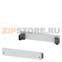 SIVACON, Base, for cabinets with front and rear door, H: 100 mm, W: 800 mm, RAL 7035 Siemens 8MF1080-2CR