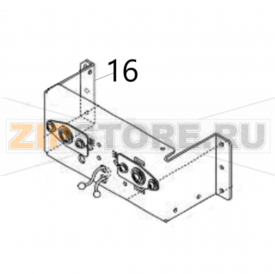 Ribbon frame set Sato DR308e Ribbon frame set Sato DR308eЗапчасть на деталировке под номером: 16Название запчасти на английском языке: Ribbon frame set Sato DR308e.