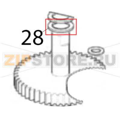 Washer Scotsman AF 124 Washer Scotsman AF 124Запчасть на деталировке под номером: 28