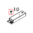 Self-tapping screw, TP3XL6 TSC TX610