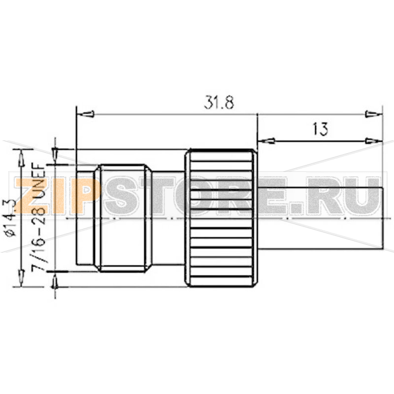 Разъем TNC, 50 Ом, 1 шт Telegärtner J01011A2265 