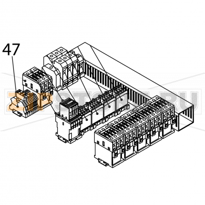 Fuse carrier terminals Fagor FI-2700I Fuse carrier terminals Fagor FI-2700IЗапчасть на деталировке под номером: 47Название запчасти Fagor на английском языке: Fuse carrier terminals FI-2700I.