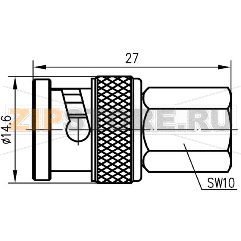 Разъем BNC, штекер FME, 1 шт Telegärtner J01008A0014 