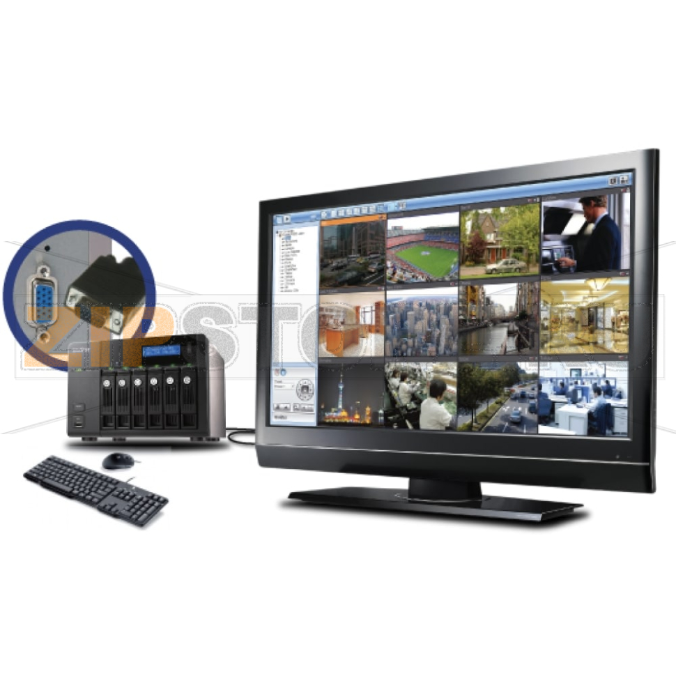 Сервер IP-видеонаблюдения QNAP VS-6012-PRO 