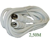PROLONGATEUR TV COAXIAL M/F 2.50M