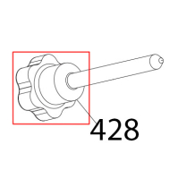 Manopola prig. aff M8, 6 lobi grigia Sirman Palladio 300