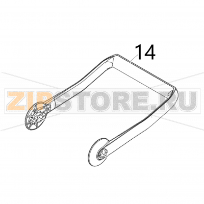 Handle Sato FX3-LX Handle Sato FX3-LXЗапчасть на деталировке под номером: 14Название запчасти на английском языке: Handle Sato FX3-LX.
