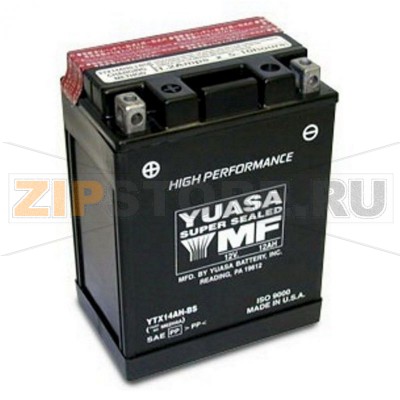 YUASA YTX14-AH-BS(14-A2,14B2,14A-A2) Мото аккумулятор Yuasa YTX14-AH-BS(14-A2,14B2,14A-A2) Напряжение АКБ: 12VЕмкость АКБ: 10Ah