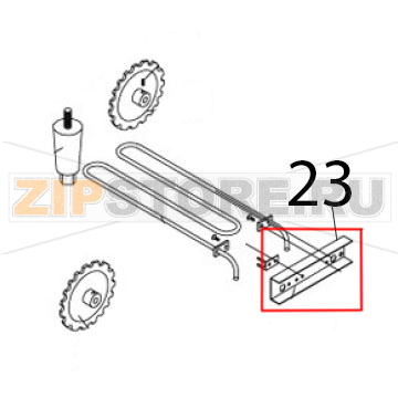 Heating pipe base plate Airhot CT-300 Heating pipe base plate Airhot CT-300Запчасть на деталировке под номером: 23