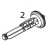Kit ribbon supply/take-up spindle RH and LH Zebra 110PAX4