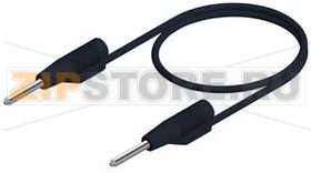 Провод тестовый 0.25 м, черный Hirschmann MVL 2/25 BLACK 