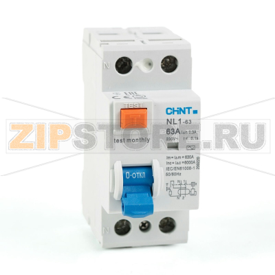 Устройство защитного отключения 63 А, 300 мА, 6 кА Chint NL1-63 