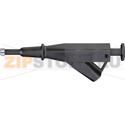 Зажим 4 мм, тип: крючок, CAT IV, черный, 1 шт Stäubli VARIOGRIP-6 