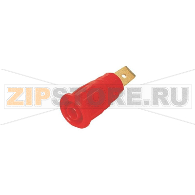 Розетка лабораторная, красная, 1 шт Stäubli SEB4-F6,3 