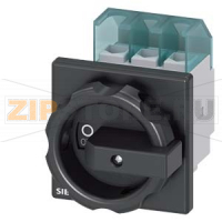 ГЛАВНЫЙ УПРАВЛЯЮЩИЙ ПЕРЕКЛЮЧАТЕЛЬ 3 ПОЛЮСА IU=32, P/AC-23A AT 400V=11, 5KW, ДЛЯ ФРОНТАЛЬНОГО МОНТАЖА, МОНТАЖ ПОСР. 4 ОТВЕРСТИЙ ПОВОРОТНЫЙ ИСП. МЕХАНИЗМ ЧЕРН. Siemens 3LD2203-0TK51