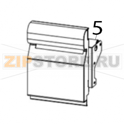 Internal rewinding front cover assy TSC MX641P Internal rewinding front cover assy TSC MX641PЗапчасть на деталировке под номером: 5