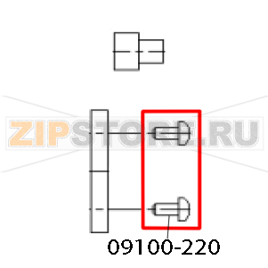 Screw MRX-H M3x6 Zebra TTP 1030 Screw MRX-H M3x6 Zebra TTP 1030Запчасть на деталировке под номером: 09100&dash;220