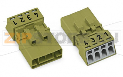 Штекер; 4-пол.; 1,50 mm; светло-зеленые Wago 890-274 Protected against mismating and maintenance-freePush-in CAGE CLAMP® spring pressure connection technology allows solid conductors to be simply pushed into a unit.Low profile with 4.4 mm pole spacingComponents can be clearly printed on and color-coded to meet custom requirements.When assembled, the installation connectors comply with IP40 and are suitable for easily accessible areas....