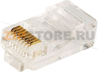 Штекер RJ45, CAT5e, прямой, 8P8C, прозрачный, 1 упаковка, 100 шт LogiLink MP0002 