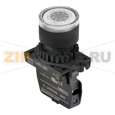 Лампа сигнальная, Ø отверстия: 22/25 мм Autonics L2RR-L3WD 