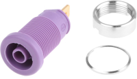 Штекер 4 мм, 25 A, 1000 В/AC/DC, фиолетовый Hirschmann 972355109