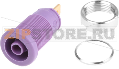 Штекер 4 мм, 25 A, 1000 В/AC/DC, фиолетовый Hirschmann 972355109 