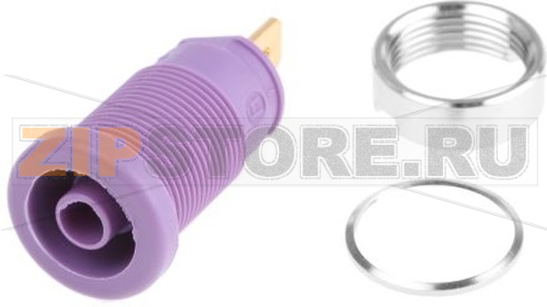 Штекер 4 мм, 25 A, 1000 В/AC/DC, фиолетовый Hirschmann 972355109 