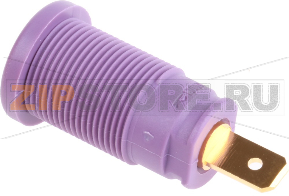 Штекер 4 мм, 25 A, 1000 В/AC/DC, фиолетовый Hirschmann 972355109 