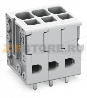 Клемма на печатную плату; 4 mm; Шаг контактов 5 мм; 8-пол.; Push-in CAGE CLAMP®; 4,00 mm; серые Wago 2624-3108