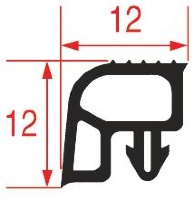 УПЛОТНИТЕЛЬ ДЛЯ ХОЛОДИЛЬНОГО ПРИЛАВКА - 6 М