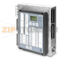 контроллер распред. сети корпус, 12 ДВх, 8 ДВых, 1 контакт исправности измерительные входы: 4 x I, 3 x U 1 x U для распознав. напряжения номин. вспомог. напряжение: 24/48 В DC, контроль батарейки корпус для навесн./утопл. монт. с ИЧМ английский, 50/60 Гц,