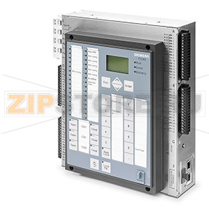 контроллер распред. сети корпус, 12 ДВх, 8 ДВых, 1 контакт исправности измерительные входы: 4 x I, 3 x U 1 x U для распознав. напряжения номин. вспомог. напряжение: 24/48 В DC, контроль батарейки корпус для навесн./утопл. монт. с ИЧМ английский, 50/60 Гц, 