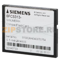 SINUMERIK КАРТА КОМПАКТ ФЛЕШ 2ГБ ПУСТАЯ Siemens 6FC5313-5AG00-0AA2