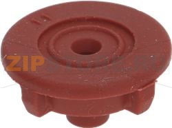 CONVEYOR RUBBER PIECE OF RED SILICONE 