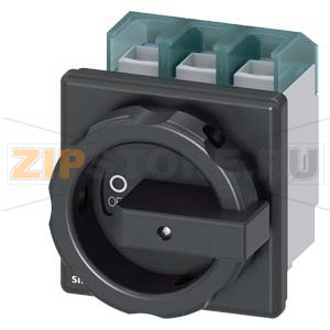 ГЛАВНЫЙ УПРАВЛЯЮЩИЙ ПЕРЕКЛЮЧАТЕЛЬ 3 ПОЛЮСА IU=125, P/AC-23A AT 400V=45KW, ДЛЯ ФРОНТАЛЬНОГО МОНТАЖА, МОНТАЖ ПОСР. 4 ОТВЕРСТИЙ ПОВОРОТНЫЙ ИСП. МЕХАНИЗМ ЧЕРН. Siemens 3LD2804-0TK51 