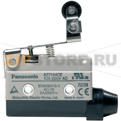 Выключатель концевой с роликом 115 В/DC, 250 В/AC, 10 А, IP64, 1 шт Panasonic AZ7144CEJ 