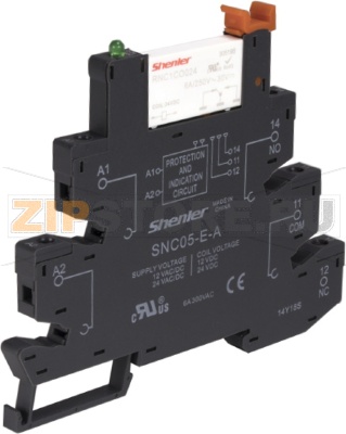Реле интерфейсное 6 A, 230 В, 1CО, винтовые зажимы Shenler RNC1CO060+SNC05-E-D 