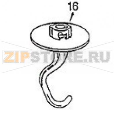 Dough hook KitchenAid 5K5SS Dough hook KitchenAid 5K5SS

Запчасть на сборочном чертеже под номером: 16

Название запчасти KitchenAid на английском языке: Dough hook KitchenAid 5K5SS