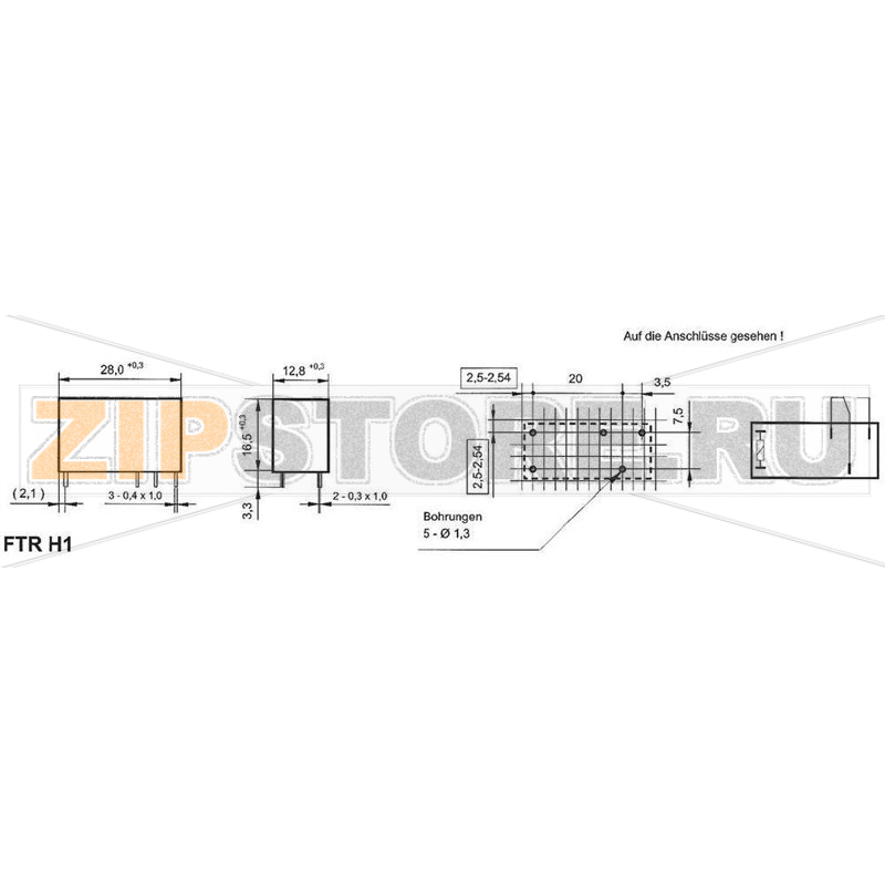 Реле электромагнитное 12 В/DC, 10 А, 1 шт Takamisawa FTR-H1 CD 012 