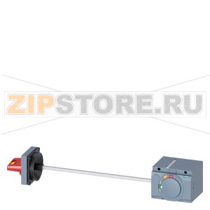 ПОВОРОТНЫЙ ПРИВОД С УСТАНОВКОЙ НА БОКОВУЮ СТЕНКУ АВАР. ОСТАНОВ. IEC IP65 ПРИНАДЛЕЖНОСТЬ ДЛЯ 3VA2 100/160/250 Siemens 3VA9267-0PK15 